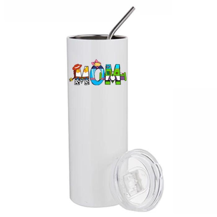 Retro Toy Mom Happy Mother Family Matching Stainless Steel Tumbler