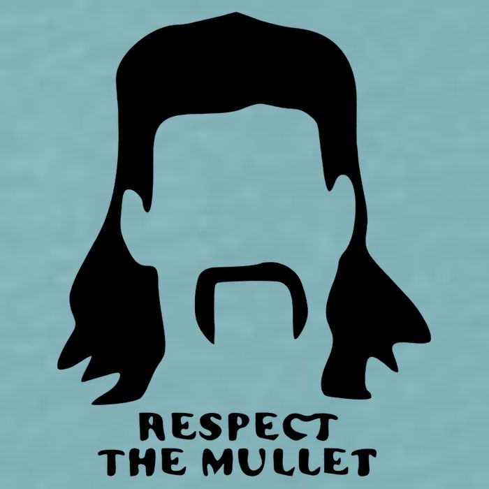 Respect The Mullet It's Mullet Time Funny Redneck Mullet Sueded Cloud Jersey T-Shirt