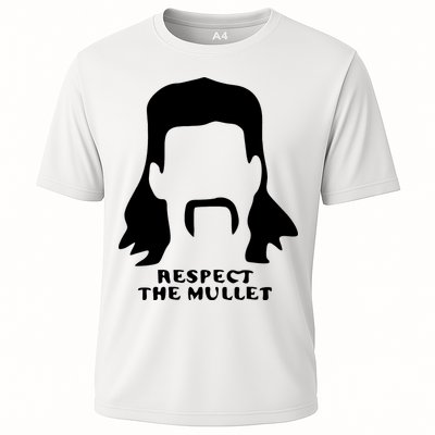 Respect The Mullet It's Mullet Time Funny Redneck Mullet Performance Shirt