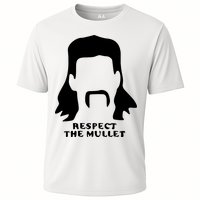 Respect The Mullet It's Mullet Time Funny Redneck Mullet Performance Shirt