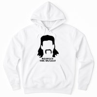 Respect The Mullet It's Mullet Time Funny Redneck Mullet Hoodie