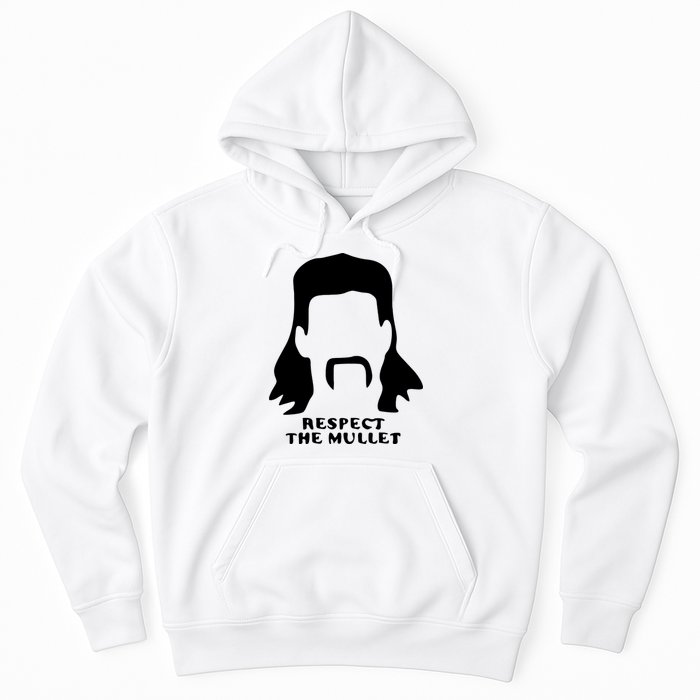 Respect The Mullet It's Mullet Time Funny Redneck Mullet Hoodie
