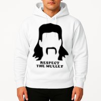 Respect The Mullet It's Mullet Time Funny Redneck Mullet Hoodie