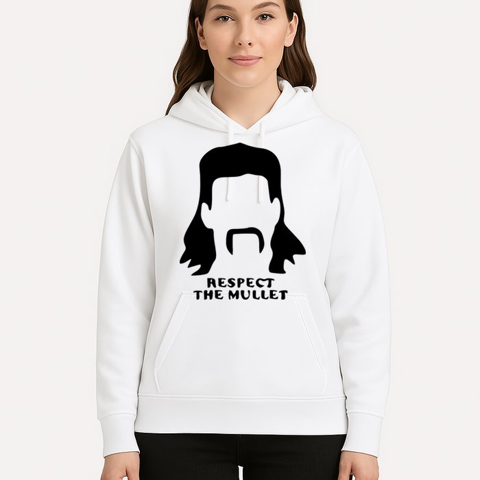 Respect The Mullet It's Mullet Time Funny Redneck Mullet Hoodie