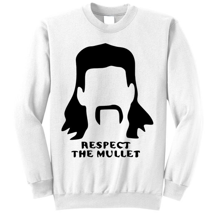 Respect The Mullet It's Mullet Time Funny Redneck Mullet Sweatshirt