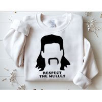 Respect The Mullet It's Mullet Time Funny Redneck Mullet Sweatshirt