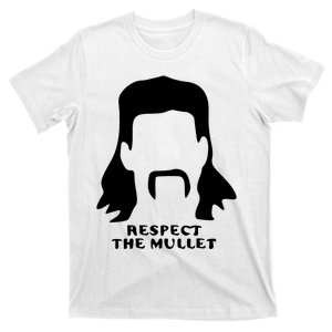 Respect The Mullet It's Mullet Time Funny Redneck Mullet T-Shirt