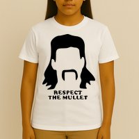 Respect The Mullet It's Mullet Time Funny Redneck Mullet T-Shirt