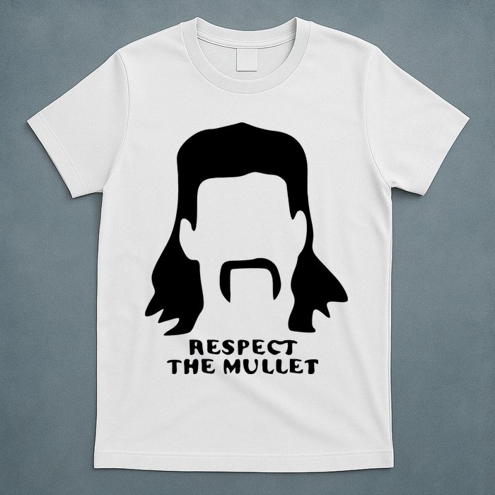 Respect The Mullet It's Mullet Time Funny Redneck Mullet T-Shirt