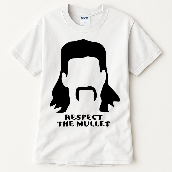Respect The Mullet It's Mullet Time Funny Redneck Mullet Tall T-Shirt