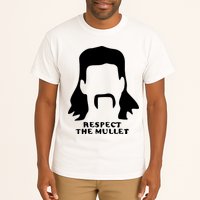 Respect The Mullet It's Mullet Time Funny Redneck Mullet Tall T-Shirt