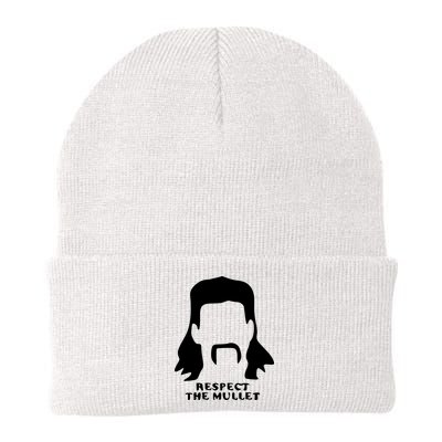 Respect The Mullet It's Mullet Time Funny Redneck Mullet Beanie