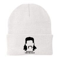 Respect The Mullet It's Mullet Time Funny Redneck Mullet Beanie