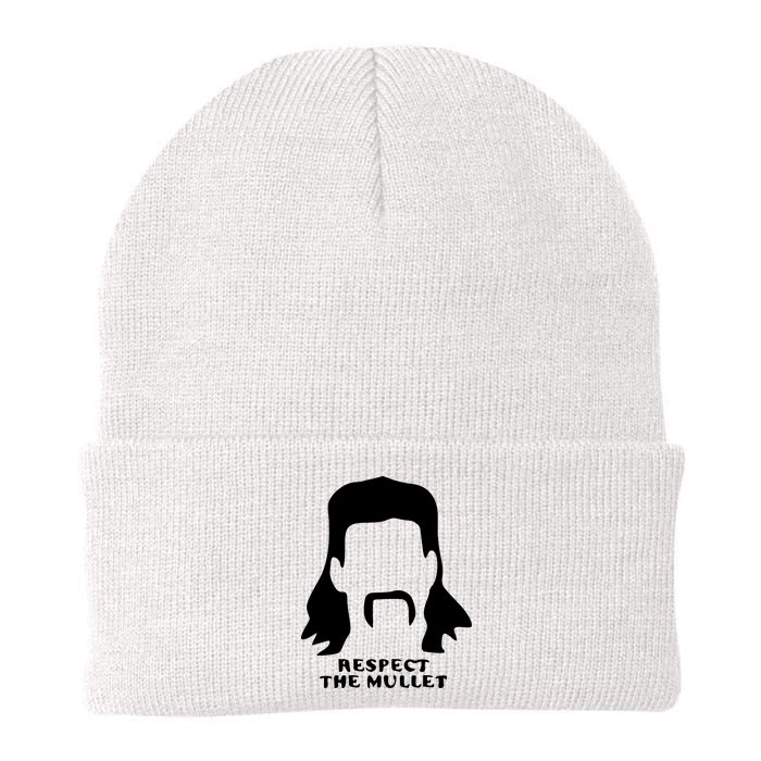 Respect The Mullet It's Mullet Time Funny Redneck Mullet Beanie