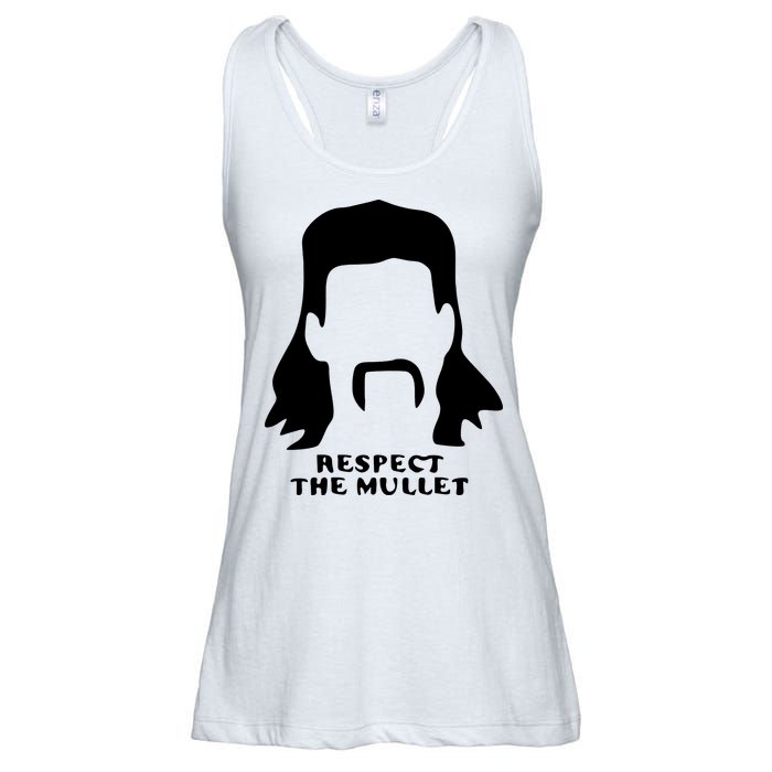 Respect The Mullet It's Mullet Time Funny Redneck Mullet Ladies Essential Flowy Tank