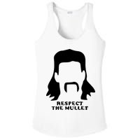 Respect The Mullet It's Mullet Time Funny Redneck Mullet Ladies PosiCharge Competitor Racerback Tank