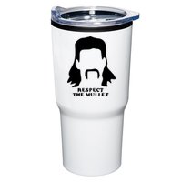 Respect The Mullet It's Mullet Time Funny Redneck Mullet Tumbler