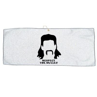 Respect The Mullet It's Mullet Time Funny Redneck Mullet Large Microfiber Waffle Golf Towel