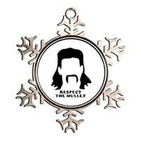 Respect The Mullet It's Mullet Time Funny Redneck Mullet Metallic Star Ornament