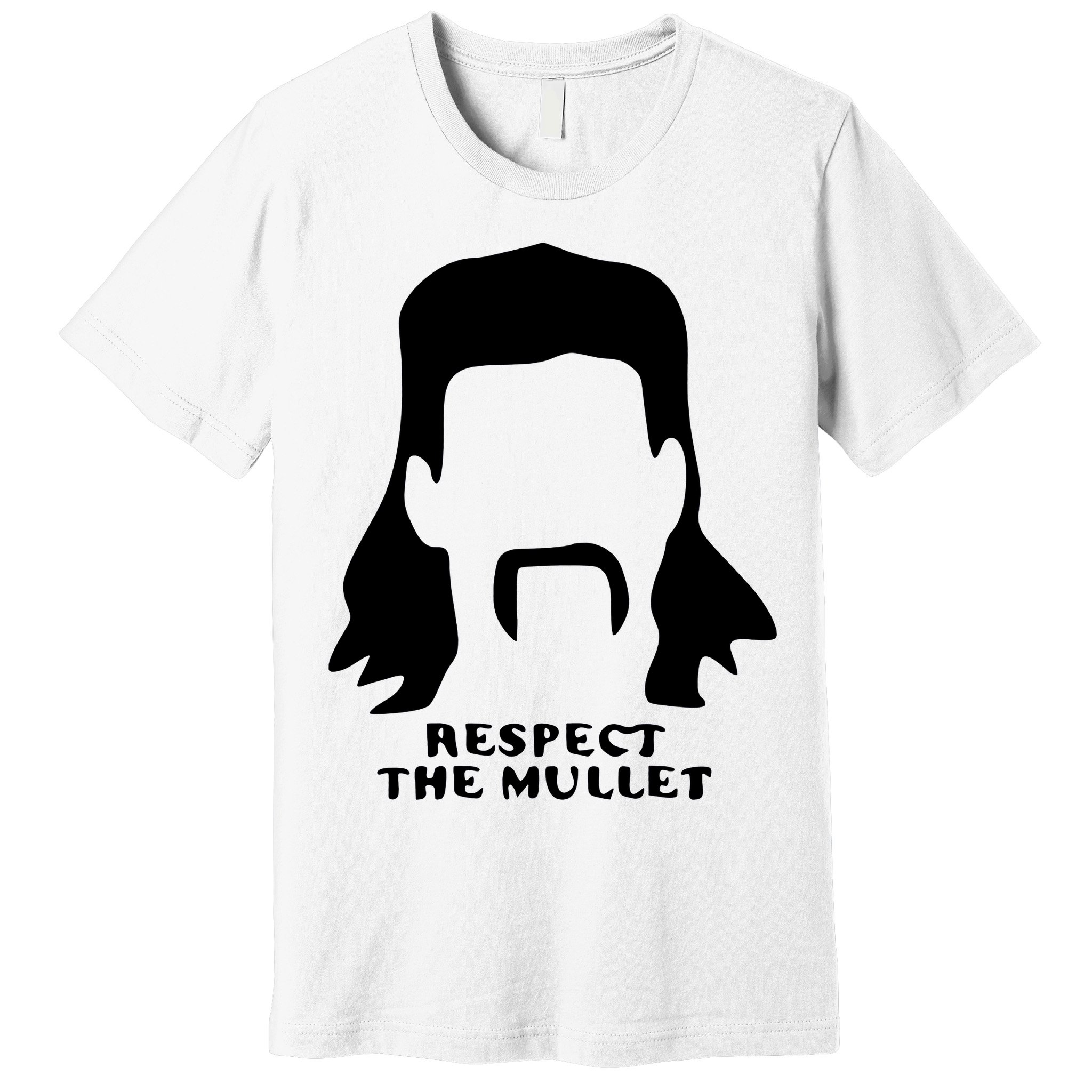 Respect The Mullet It's Mullet Time Funny Redneck Mullet Premium T-Shirt