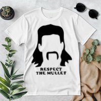 Respect The Mullet It's Mullet Time Funny Redneck Mullet Premium T-Shirt