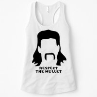 Respect The Mullet It's Mullet Time Funny Redneck Mullet Womens Tank Top