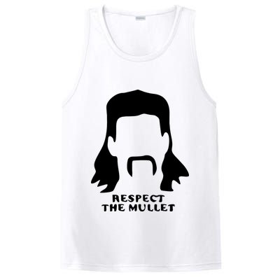 Respect The Mullet It's Mullet Time Funny Redneck Mullet PosiCharge Competitor Tank