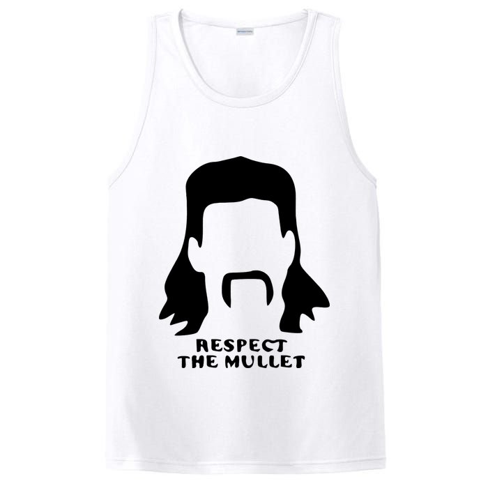 Respect The Mullet It's Mullet Time Funny Redneck Mullet PosiCharge Competitor Tank