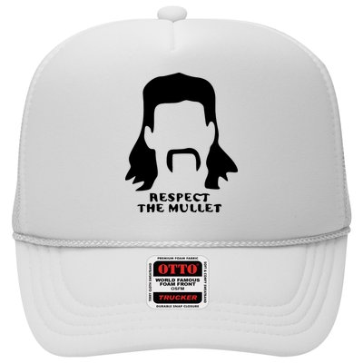 Respect The Mullet It's Mullet Time Funny Redneck Mullet Trucker Hat