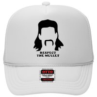 Respect The Mullet It's Mullet Time Funny Redneck Mullet Trucker Hat