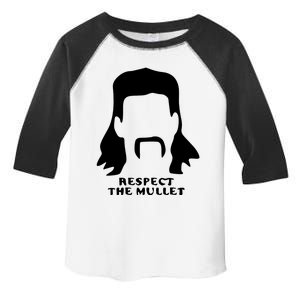 Respect The Mullet It's Mullet Time Funny Redneck Mullet Toddler Fine Jersey T-Shirt