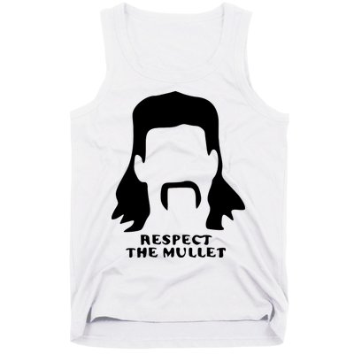 Respect The Mullet It's Mullet Time Funny Redneck Mullet Tank Top