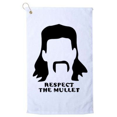 Respect The Mullet It's Mullet Time Funny Redneck Mullet Golf Towel