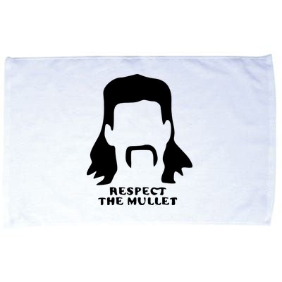 Respect The Mullet It's Mullet Time Funny Redneck Mullet Microfiber Hand Towel