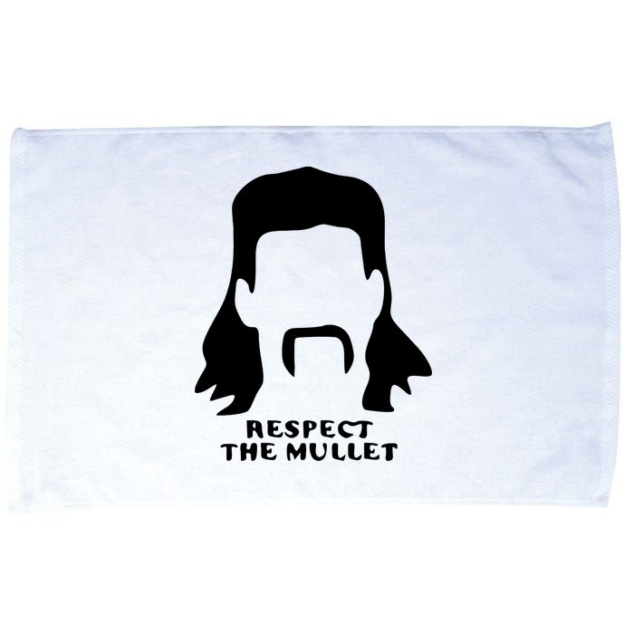 Respect The Mullet It's Mullet Time Funny Redneck Mullet Microfiber Hand Towel