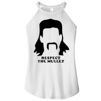 Respect The Mullet It's Mullet Time Funny Redneck Mullet Women's Perfect Tri Rocker Tank