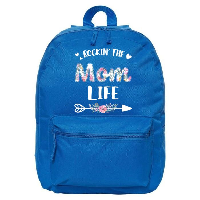 Rockin' The Mom Life Proud Grandma Mothers Day Funny Gift 16 in Basic Backpack