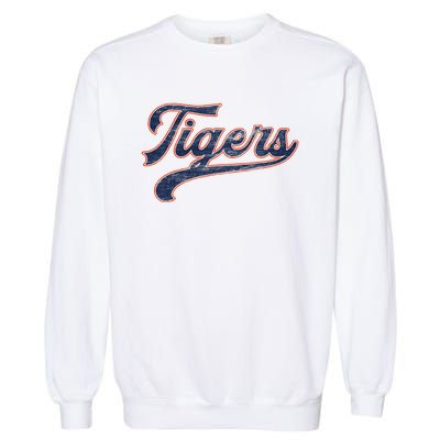 Retro Tigers Nickname Garment-Dyed Sweatshirt