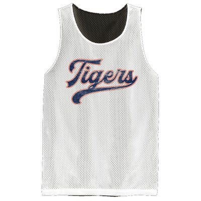 Retro Tigers Nickname Mesh Reversible Basketball Jersey Tank