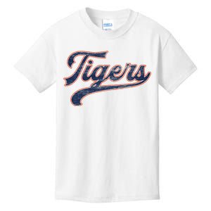 Retro Tigers Nickname Kids T-Shirt