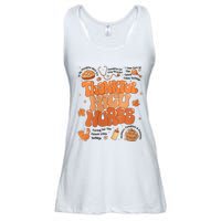 Retro Thanksgiving Nicu Nurse Autumn Thankful Nicu Nurse Ladies Essential Flowy Tank