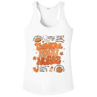 Retro Thanksgiving Nicu Nurse Autumn Thankful Nicu Nurse Ladies PosiCharge Competitor Racerback Tank