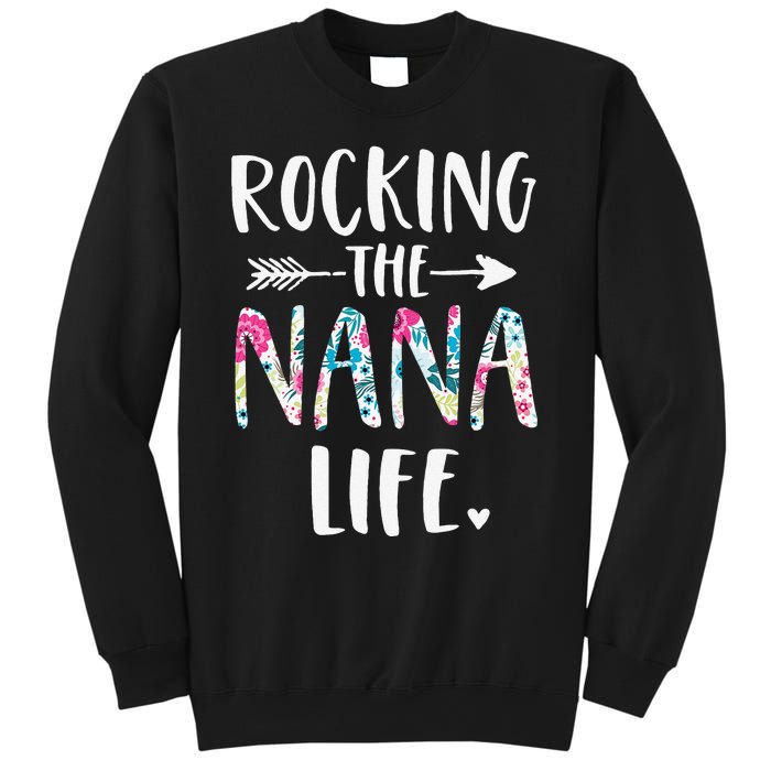 Rocking The Nana Life New Grandma Granny To Be Gigi Mimi Sweatshirt