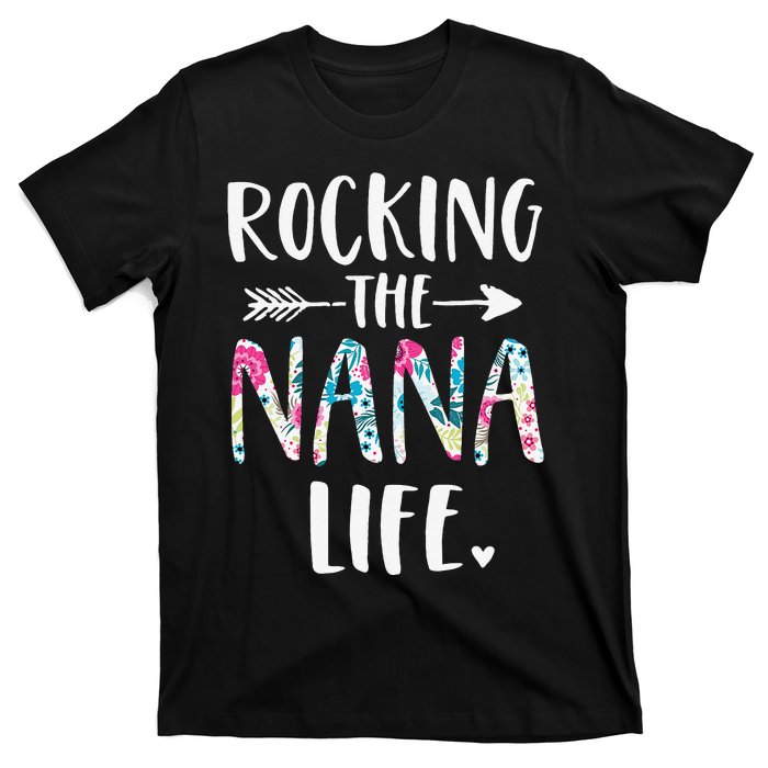 Rocking The Nana Life New Grandma Granny To Be Gigi Mimi T-Shirt