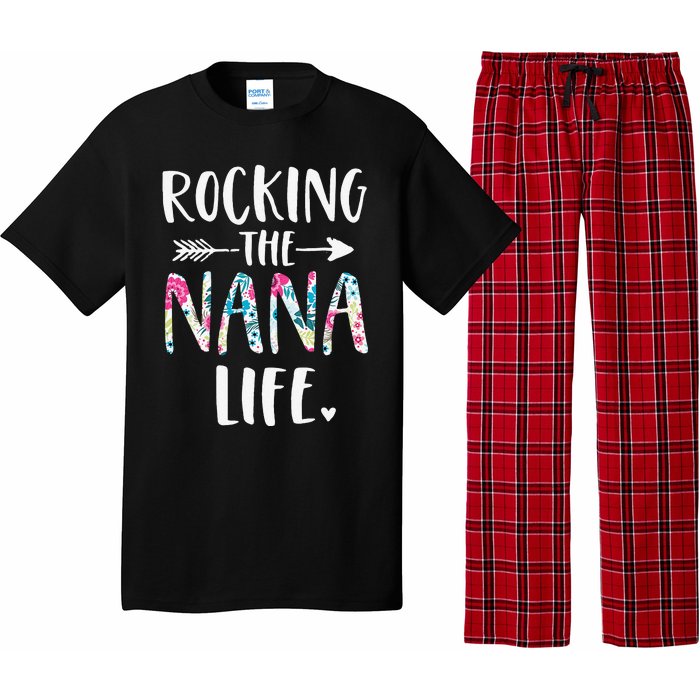 Rocking The Nana Life New Grandma Granny To Be Gigi Mimi Pajama Set