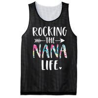 Rocking The Nana Life New Grandma Granny To Be Gigi Mimi Mesh Reversible Basketball Jersey Tank