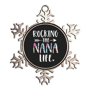 Rocking The Nana Life New Grandma Granny To Be Gigi Mimi Metallic Star Ornament