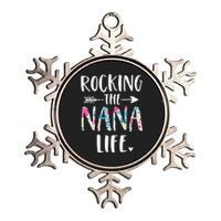 Rocking The Nana Life New Grandma Granny To Be Gigi Mimi Metallic Star Ornament