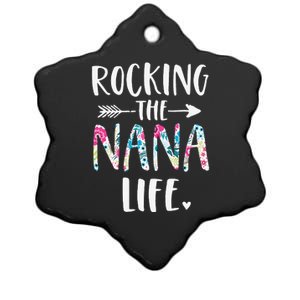 Rocking The Nana Life New Grandma Granny To Be Gigi Mimi Ceramic Star Ornament