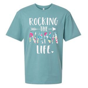 Rocking The Nana Life New Grandma Granny To Be Gigi Mimi Sueded Cloud Jersey T-Shirt